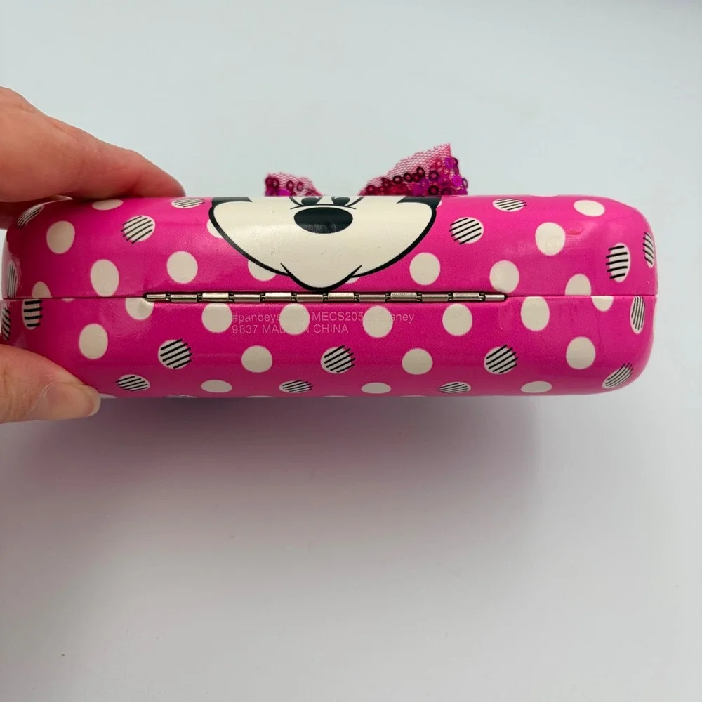 Minnie‎ Mouse Pink Polka Dot Hard Shell Sunglasses Case with Handle and Bow